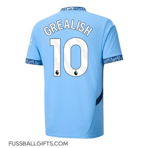 Manchester City Jack Grealish #10 Fußballbekleidung Heimtrikot 2024-25 Kurzarm